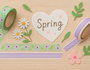 Innspiro Cinta masking tape Washi série Ultramar lila 15mm x 10m
