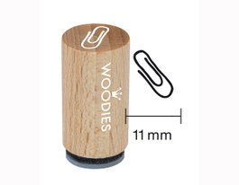 Woodies Mini Sceau en Bois et Caoutchouc 15x25mm