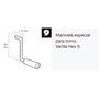 WOLFPACK LINEA PROFESIONAL Manivelle pour volet roulant courte blanche