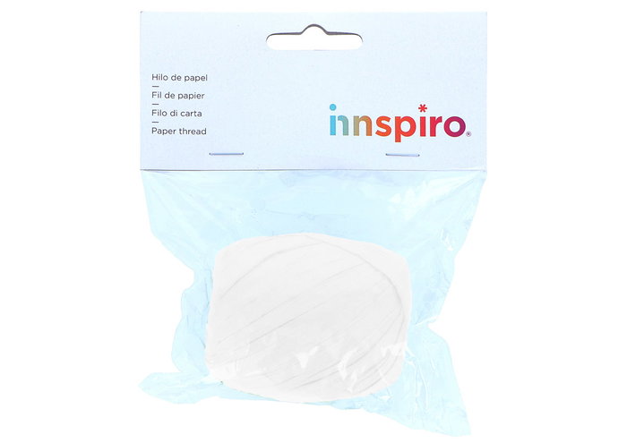 Innspiro Rafia de papier blanc 4mm x 30m