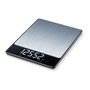 Beurer KS-34-XL Balance de Cuisine en Acier Inoxydable avec Fonction Tara et Affichage de Rétention - Balance Électronique à Écran Invisible