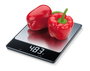 Beurer KS-34-XL Balance de Cuisine en Acier Inoxydable avec Fonction Tara et Affichage de Rétention - Balance Électronique à Écran Invisible