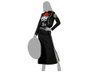 Atosa Costume de Squelette Mexicain pour Femme - Veste Noire et Jupe XXL