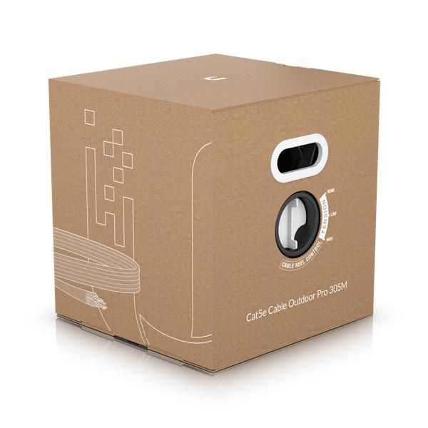 Ubiquiti Câble Ethernet Cat5e Outdoor Blindé (STP) 24 AWG - 305 mètres (1000 pieds) Blanc - Résistant aux Intempéries et aux Interférences