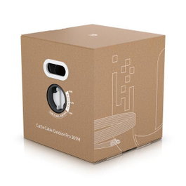 Ubiquiti Câble Ethernet Cat5e Outdoor Blindé (STP) 24 AWG - 305 mètres (1000 pieds) Blanc - Résistant aux Intempéries et aux Interférences