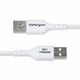 Câble USB Startech USB2AC2MNCWHE Blanc 2 m