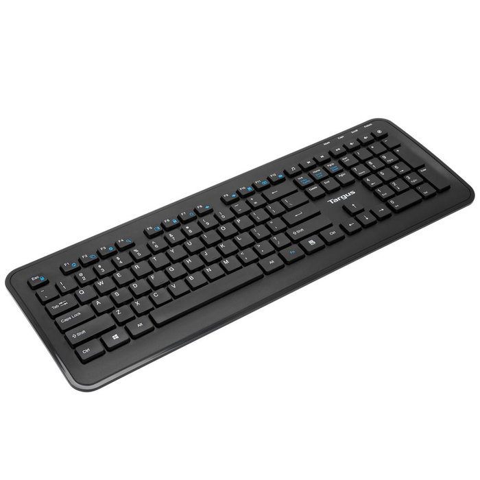 Targus AKM610ES Clavier + Souris Sans Fil RF 2.4GHz Espagnol AZERTY Noir avec Pavé Numérique Targus AKM610ES Clavier + Souris Sans Fil RF 2.4GHz Espagnol AZERTY Noir avec Pavé Numérique