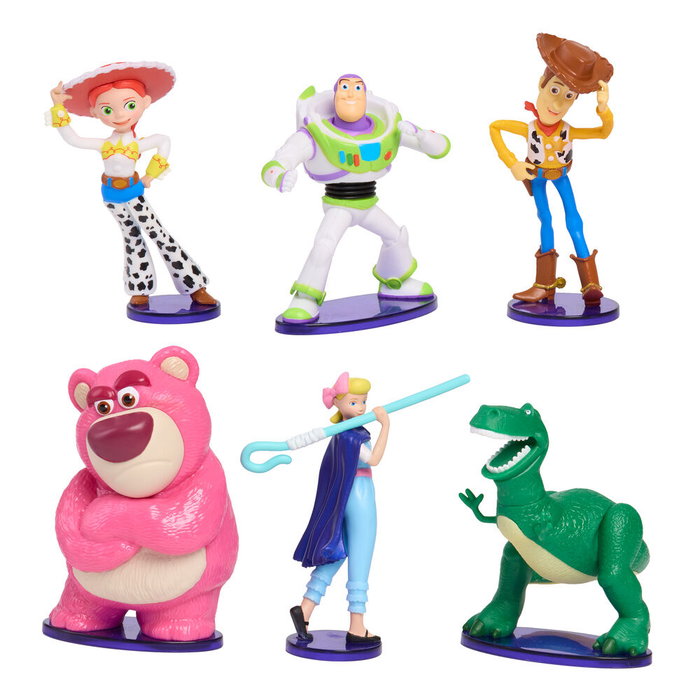 Disney Coffret de 6 figurines Toy Story avec Woody et Buzz l'Éclair