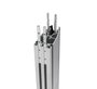 B-Tech Colonne verticale BT8380 pour supports muraux et vidéo-wall, aluminium, gestion de câbles intégrée, noir, 180 cm
