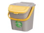 Stefanplast Poubelle 28L Empilable Ecoway Jaune 38x41x37 cm Plastique (Set de 6)