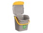 Stefanplast Poubelle 28L Empilable Ecoway Jaune 38x41x37 cm Plastique (Set de 6)