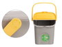 Stefanplast Poubelle 28L Empilable Ecoway Jaune 38x41x37 cm Plastique (Set de 6)