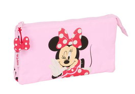 Safta Portatodo triple Minnie Mouse "Naive" 22 x 12 x 3 cm - Coffret de rangement à tiroirs pour enfants - Recommandé à partir de 3 ans