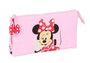 Safta Portatodo triple Minnie Mouse "Naive" 22 x 12 x 3 cm - Coffret de rangement à tiroirs pour enfants - Recommandé à partir de 3 ans