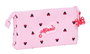 Safta Portatodo triple Minnie Mouse "Naive" 22 x 12 x 3 cm - Coffret de rangement à tiroirs pour enfants - Recommandé à partir de 3 ans