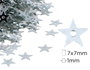 Innspiro Pot de paillettes en aluminium étoiles argentées 5mm 30g