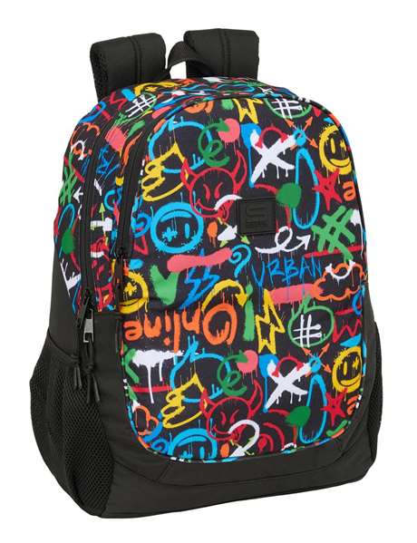 Safta Mochila avec chariot Graffiti Colors 32x44x16 cm Safta Mochila avec chariot Graffiti Colors 32x44x16 cm