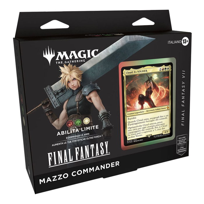 Magic the Gathering Final Fantasy présentoir decks Commander (4) *ITALIEN *