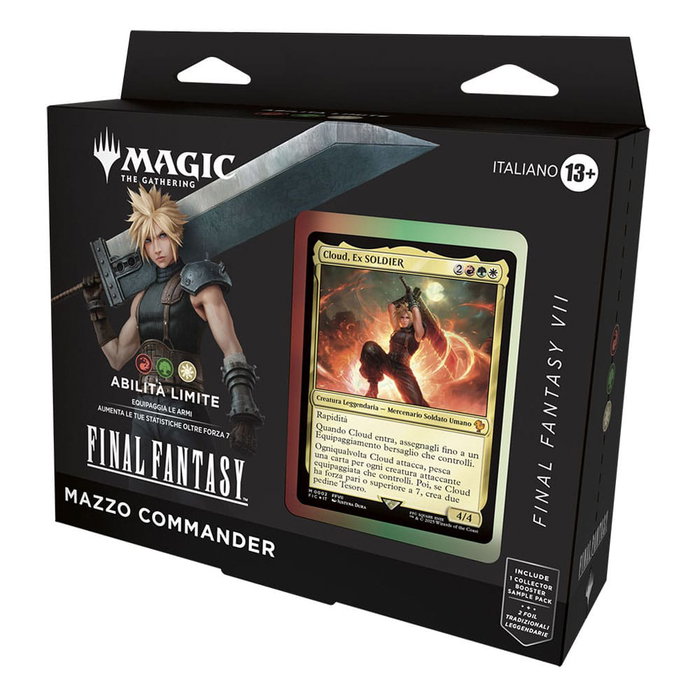 Magic the Gathering Final Fantasy présentoir decks Commander (4) *ITALIEN *
