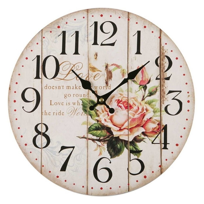 Horloge Murale Versa Rosé Métal (5 x 28 x 28 cm) Horloge Murale Versa Rosé Métal (5 x 28 x 28 cm)