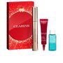 Clarins Set Supra Volume avec Mascara Intense Black, Sérum et Démaquillant