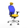 Piqueras y Crespo Chaise de Bureau avec Appui-tête Jorquera 2D086G1 Jaune