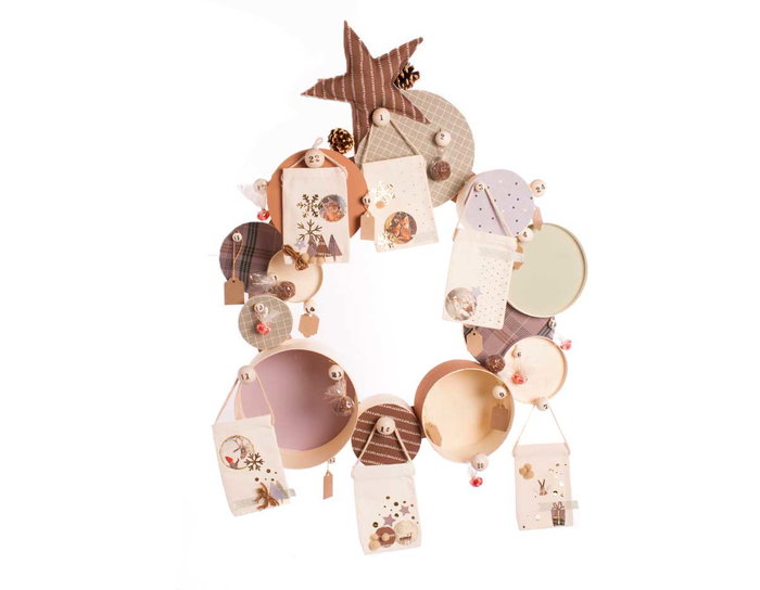 Innspiro Boîte ronde en bois de peuplier 9x5cm