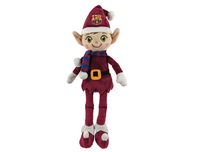 CYP BRANDS Peluche Elfo Navidad FC Barcelona 35cm CYP BRANDS Peluche Elfo Navidad FC Barcelona 35cm