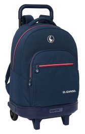 Safta - Mochila El Ganso "Classic" - Sac à dos grande taille avec roulettes, compact et extractible - 33 x 45 x 22 cm