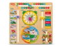 Cayro Calendrier en Bois Éducatif pour Enfants de 3 Ans - Multilingue (Français, Espagnol, Anglais, Allemand, Italien, Portugais)