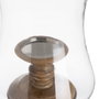 BigBuy Home Bougeoir Naturel Bois Verre 20 x 20 x 68 cm