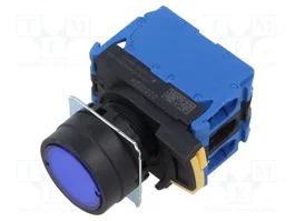 OMRON A22NL Bouton-poussoir bleu 22mm avec LED et 2 NO
