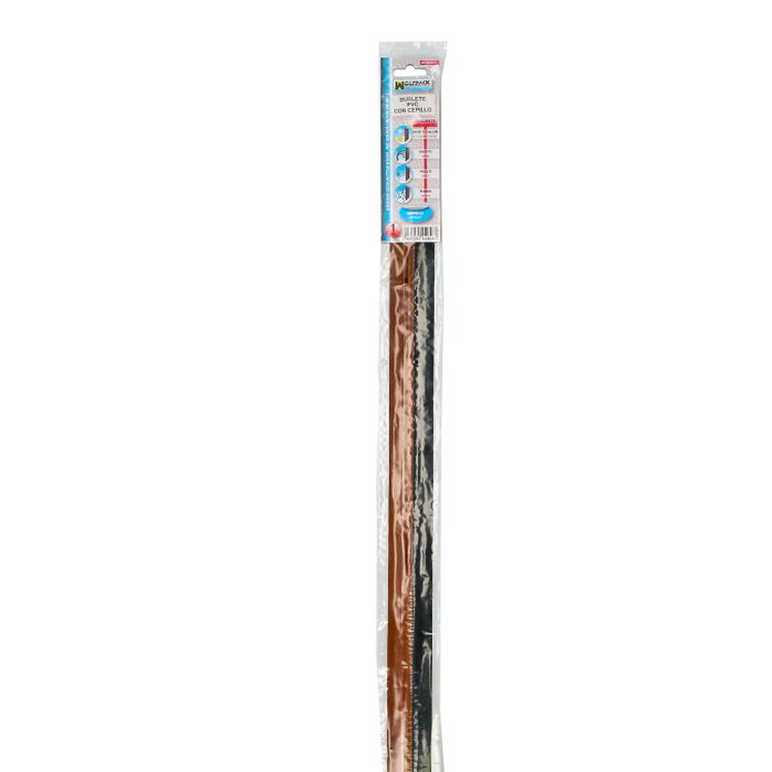 WOLFPACK LINEA PROFESIONAL Bas de porte PVC Sapelli à brosse 1 mètre WOLFPACK LINEA PROFESIONAL Bas de porte PVC Sapelli à brosse 1 mètre