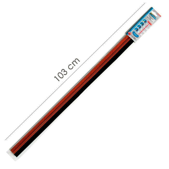 WOLFPACK LINEA PROFESIONAL Bas de porte PVC Sapelli à brosse 1 mètre WOLFPACK LINEA PROFESIONAL Bas de porte PVC Sapelli à brosse 1 mètre