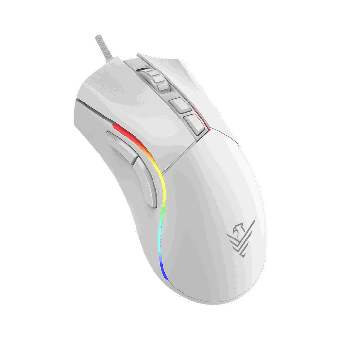 Phoenix Technologies Phoenix Gaming Void 12000 DPI Blanc RGB USB - Souris Gamer Ergonomique Configurable