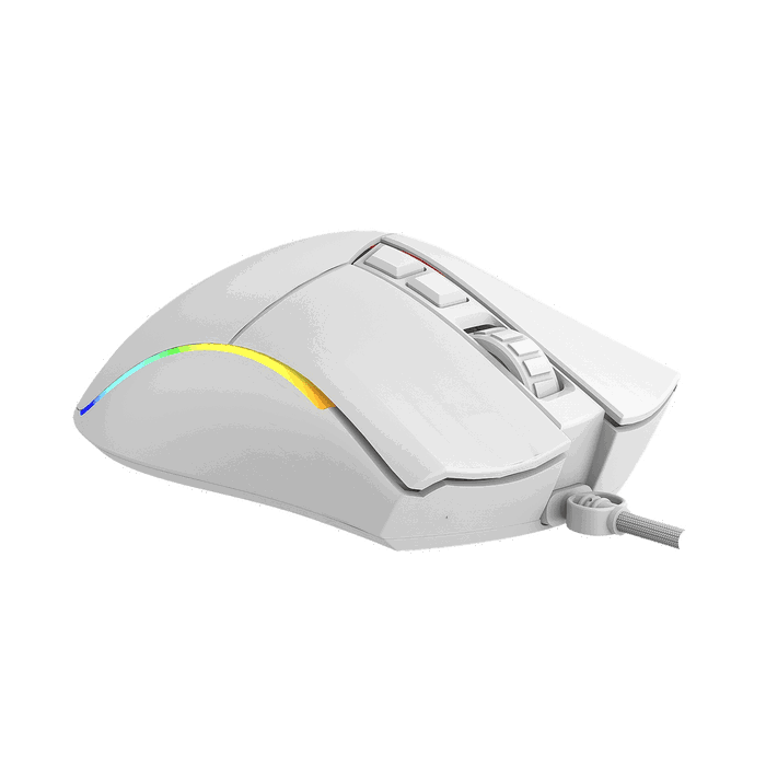 Phoenix Technologies Phoenix Gaming Void 12000 DPI Blanc RGB USB - Souris Gamer Ergonomique Configurable
