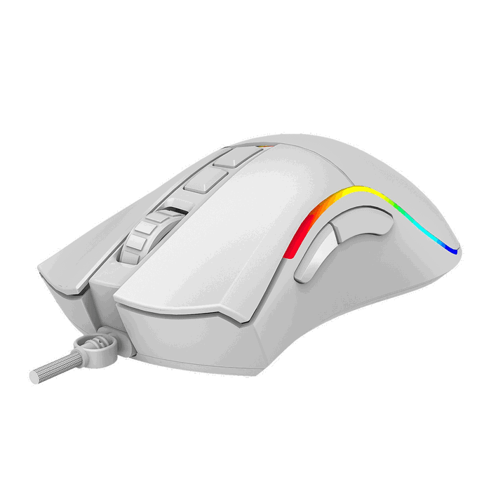 Phoenix Technologies Phoenix Gaming Void 12000 DPI Blanc RGB USB - Souris Gamer Ergonomique Configurable