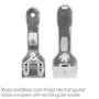 WOLFPACK LINEA PROFESIONAL Grattoir en acier inoxydable