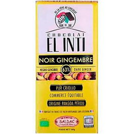 SALDAC Chocolat Noir au Gingembre 63% Bio