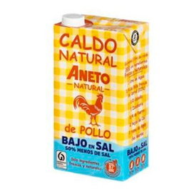 ANETO Bouillon de poulet faible en sel 1l