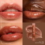 NYX Jelly Job Gloss à lèvres intense et volumisant, nuance #Orange YA Jelly, avec applicateur en spatule, hydratation aux peptides