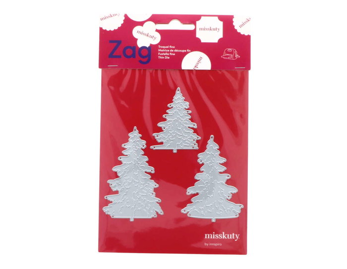 Misskuty Emporte-pièces fins ZAG Noël sapins (lot de 3)