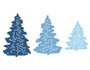 Misskuty Emporte-pièces fins ZAG Noël sapins (lot de 3)