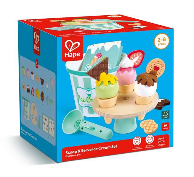 Hape - Jeu de seau à glace - Ensemble de jeu pour enfant de 2 à 8 ans - Jouet créatif