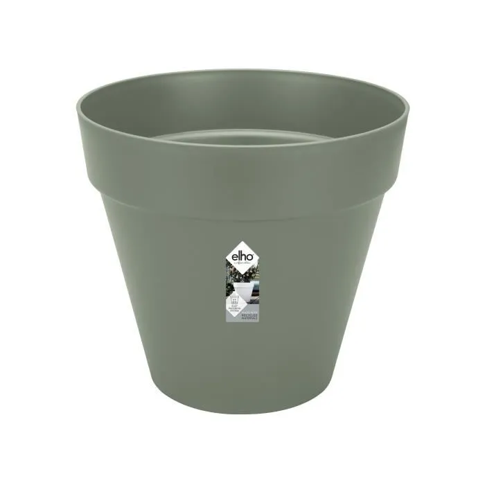 ELHO Pot de fleurs Loft Urban, réservoir d'eau intégré, plastique, vert, Ø48.5 x H44.5 cm ELHO Pot de fleurs Loft Urban, réservoir d'eau intégré, plastique, vert, Ø48.5 x H44.5 cm