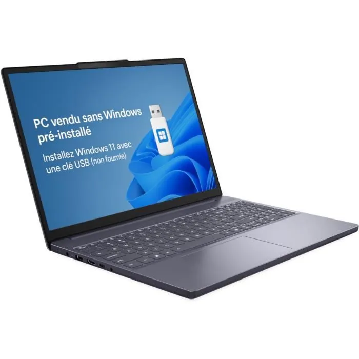 Lenovo IdeaPad Slim 3 15IRH10 - PC Portable 15,3" WUXGA IPS - Processeur Intel Core i7-13620H - 16 Go RAM - 1 To SSD - Clavier AZERTY - Sans Système d'Exploitation