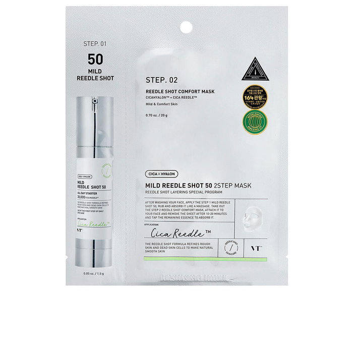 VT Cosmetics VT REEDLE SHOT 50 Masque de micro-aiguillage 2 étapes, 20 g VT Cosmetics VT REEDLE SHOT 50 Masque de micro-aiguillage 2 étapes, 20 g