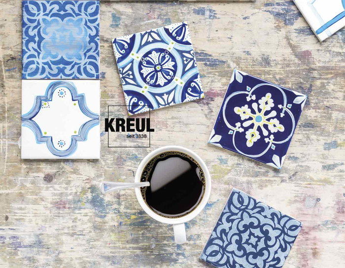 Kreul Set de 6 peintures pour porcelaine brillante 160ºC Kreul Set de 6 peintures pour porcelaine brillante 160ºC