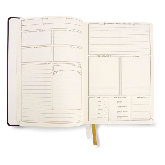 Glassstaff Dungeons & Dragons RPG Journal 5e Blue