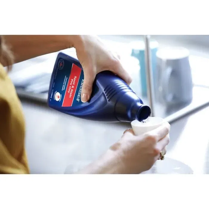 Bissell Spotclean Spot & Stain Pro Oxy - Nettoyant oxygéné 1 litre pour les taches - Compatible avec la gamme Spotclean